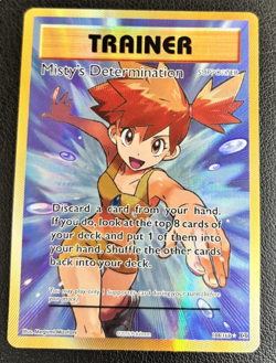 Mistys Determination 108/108 Evolutions Rare Ultra Holo Full Art Pokemon TCG NM - Image 1