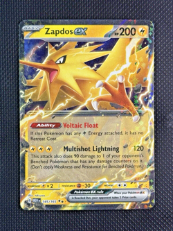 💥Pokemon - Zapdos ex - Double Rare - 145/165 - Scarlet & Violet: 151 - (NM)💥 - Image 1
