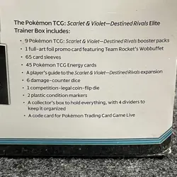 Pokemon Scarlet & Violet Destined Rivals Elite Trainer Box, Sealed Box is Worn - Image 4