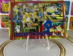 Pokemon Sticker Rare Vintage Vending Machine Holo prism Nintendo 1998 Bandai - Image 2