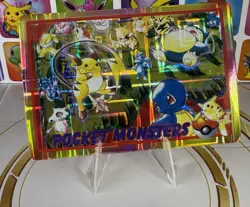 Pokemon Sticker Rare Vintage Vending Machine Holo prism Nintendo 1998 Bandai - Image 4