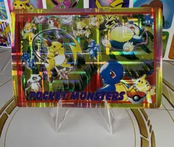 Pokemon Sticker Rare Vintage Vending Machine Holo prism Nintendo 1998 Bandai - Image 5