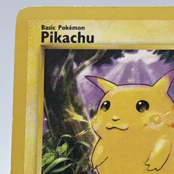 Pikachu 58/102 Base Set Unlimited Non Holo WoTC Starter Pokemon TCG 1999 LP - Image 2