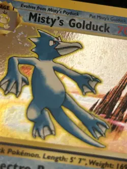 POKEMON MISTY'S GOLDUCK 1ST EDITION GYM CHALLENGE 12/132 - Image 3
