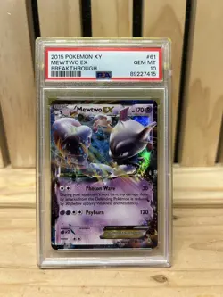 Mewtwo EX Breakthrough 61/162 Pokemon XY PSA 10 - Image 1