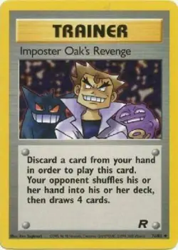 Imposter Oak's Revenge 76/82 Team Rocket Uncommon MP Pokemon DNA GAMES - Image 1