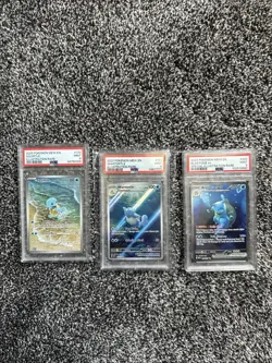 2023 Pokemon MEW EN-151 *BUNDLE*. ALL PSA 9: Blastoise EX. Wartortle. & Squirtle - Image 1