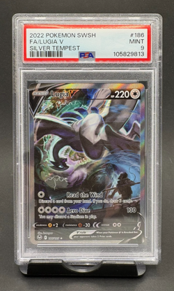 PSA 9 Lugia V #186 Alternate Full Art 2022 Pokemon SwSh Silver Tempest MINT - Image 1