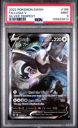 PSA 9 Lugia V #186 Alternate Full Art 2022 Pokemon SwSh Silver Tempest MINT - Image 3