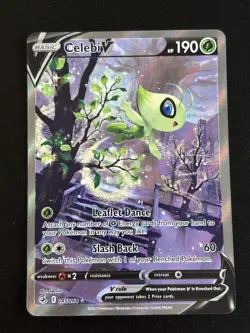 Pokemon TCG Celebi V (Alternate Full Art) 245/264 Fusion Strike Holo NM MINT - Image 1