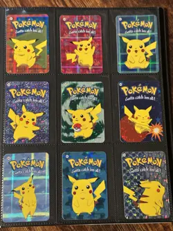 HUGE Pokemon Vintage Vending Prism Sticker Binder Collection Holo Rare LP-NM - Image 5