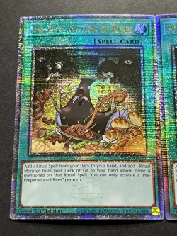3x Pre-Preparation Of Rites | RA01-EN055 | Quarter Century Secret Rare | YuGiOh! - Image 3