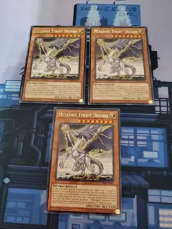 Yugioh - Metaphys Tyrant Dragon CIBR-EN026 NM 1st ed Rare x3 - Image 1