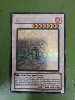 Yu Gi Oh Lightly Played Black Rose Dragon - CSOC-EN039 - Ghost Rare - Unlimited - Image 1