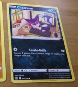 POKEMON ZENITH SUPREME FRANCAISE CARD CARTE CHACRIPAN 077/159 VF FR JCC NM - Image 1