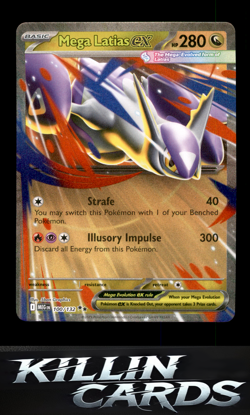 Mega Latias ex - 100/132 100/132 Pokemon Double Rare ME01: Mega Evolution Card N - Image 1