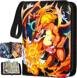 Pokemon Card Binder Holder Dual Fits 400 Cards w/50 Removable Sleeves BRAND NEW - Image 1