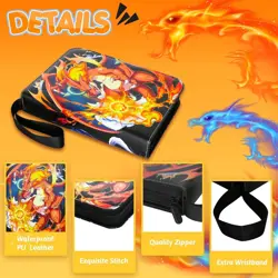 Pokemon Card Binder Holder Dual Fits 400 Cards w/50 Removable Sleeves BRAND NEW - Image 2
