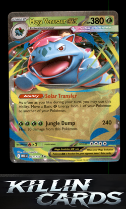 Mega Venusaur ex - 003/132 003/132 Pokemon Double Rare ME01: Mega Evolution Card - Image 1