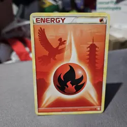 Fire Energy Ho-oh Pokemon TCG Heartgold Soulsilver Common Card #116/123 - Image 1