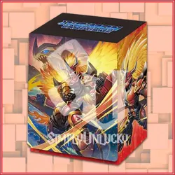 DIGIMON CARD GAME: DECK BOX CARD CASE AGUNIMON ALDAMON OFFICIAL BANDAI ?? - Image 1