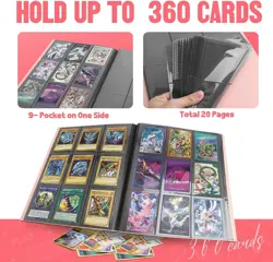 Card Binder 9-Pockets, Trading Card Binder, 20 Pages, 360 Card Capacity Colle... - Image 4