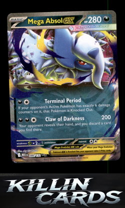 Mega Absol ex - 086/132 086/132 Pokemon Double Rare ME01: Mega Evolution Card NM - Image 1