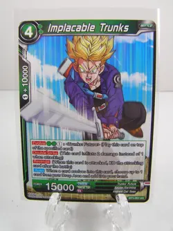 Dragon Ball Super Card Game TCG BT1-067 UC Implacable Trunks Bandai - Image 1