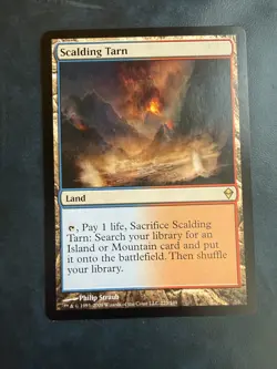 MTG Scalding Tarn Zendikar Regular Rare Card 223/249 - Image 1
