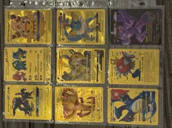 🔥🔥NINE GOLDEN POKEMON CARDS🔥🔥 All are Included. Card Case Included. - Image 2