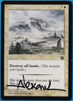 Armageddon Portal Second Age NM White Rare SIGNED MTG CARD (ID# 504840) ABUGames - Image 1