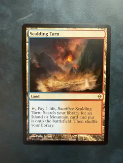 MTG Scalding Tarn Zendikar Regular Rare Card 223/249 - Image 1