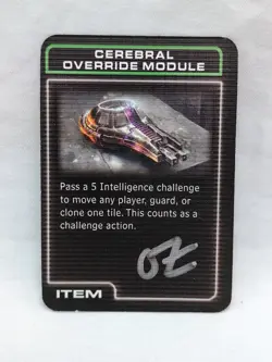 Level 7 Escape Cerebral Override Module Board Game Promo Card - Image 1