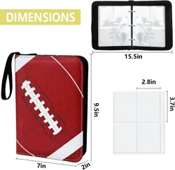 400 Card Binder Pockets, Trading Card Albums with 50 Removable Sleeves - Image 3
