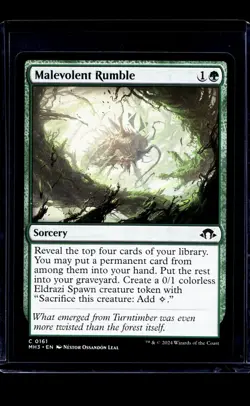 2023 MTG Magic The Gathering MH3 Modern Horizons 3 #161 Malevolent Rumble - Image 1