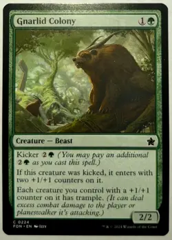 Playset (4x) Gnarlid Colony -MTG- Foundations - Image 1