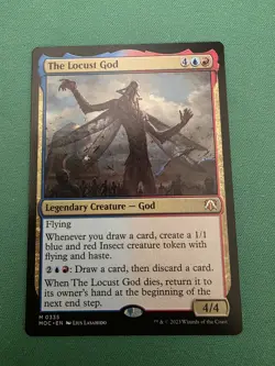 The Locust God Commander March Of The Machines MTG NM 335 - Image 1