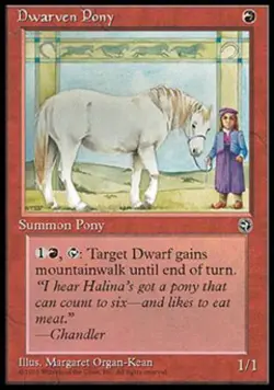 Dwarven Pony - Medium Play MTG Homelands - Image 1