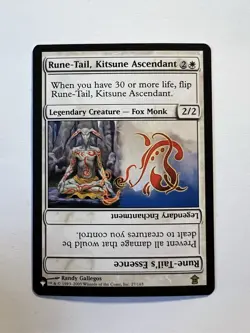 Rune-Tail, Kitsune Ascendant / Rune-Tail's Essence - MTG The List - NM - Image 1