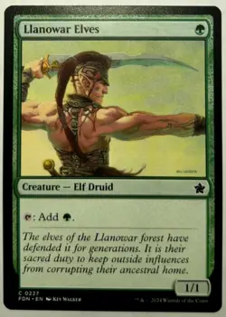Playset (4x) Llanowar Elves -MTG- Foundations - Image 1
