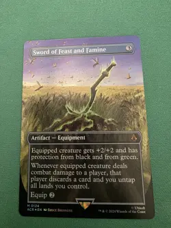 Sword of Feast and Famine Borderless Mtg Assassin's Creed Foil 124 NM - Image 1
