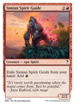 Simian Spirit Guide (White Border) - Near Mint MTG Mystery Booster 2 - Image 1