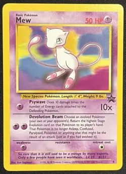Pokemon Card - Mew #8 WoTC Black Star Promo - Image 1