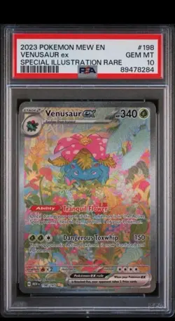2023 Pokemon Mew En-151 Special Illustration Rare #198 Venusaur EX PSA 10 Gem MT - Image 1