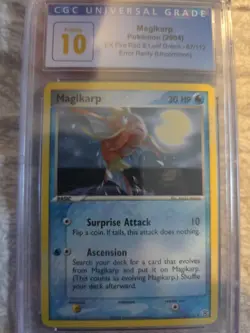 Magikarp Pokemon (2004) EX Fire Red & Leaf Green - 67/112 Error Rarity - Image 1