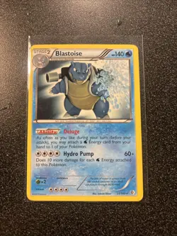 Pokemon Blastoise 31/149 Non-Holo Rare Boundaries Crossed LP - Image 1