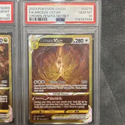 Pokemon Crown Zenith Gold Vstar SEQUENTIAL Full Set All Four PSA 10 GEM MINT - Image 5