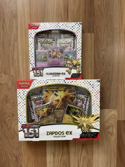 Pokemon TCG: Scarlet & Violet 151 Zapdos & Alakazam EX Collection Box Sealed - Image 1