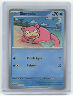 2025 Pokemon Slowpoke Prismatic Evolutions #18/131 Spanish Master Ball Near Mint - Image 1