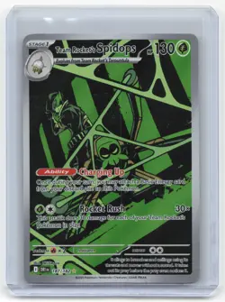 2025 Pokemon Team Rocket's Spidops Destined Rivals #187/182 Near Mint - Image 1